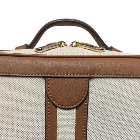 New Joryin Womens Brown Anti Theft RFID Crossbody Travel Bag Purse Case w Flaws - Picture 2 of 10